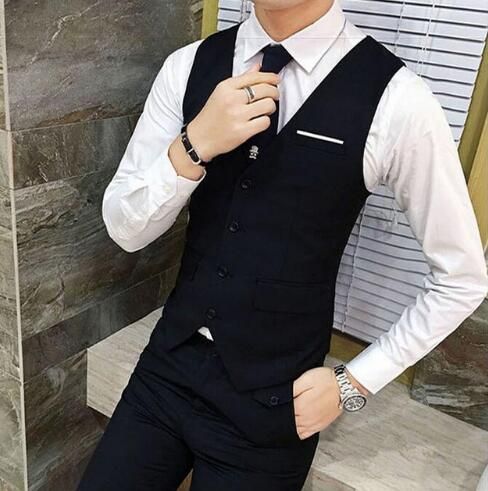 Chaleco De Traje De Caballero Clásico De Moda Nuevo Chaleco Chaleco De Traje De Caballero Clásico De Moda Nuevo Chaleco