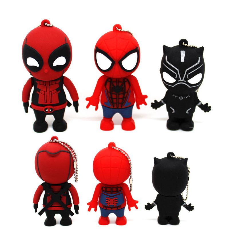 sostén lila Maletín USB Flash Drive Black Panther Spiderman Deadpool Pendrive 4GB 8GB 16GB 32GB 2GB U Stick Memory sostén lila Maletín USB Flash Drive Black Panther Spiderman Deadpool Pendrive 4GB 8GB 16GB 32GB 2GB U Stick Memory