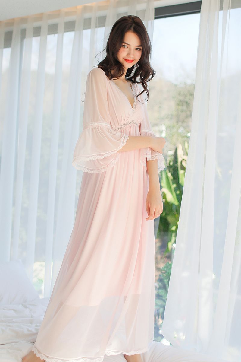 Elegant Sleepwear Nightgown Royal Nightgown Princess Women Sleepwear S1011 From Ruiqi06, $39.25 | DHgate.Com
