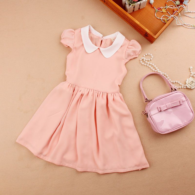 peter pan collar dress girl