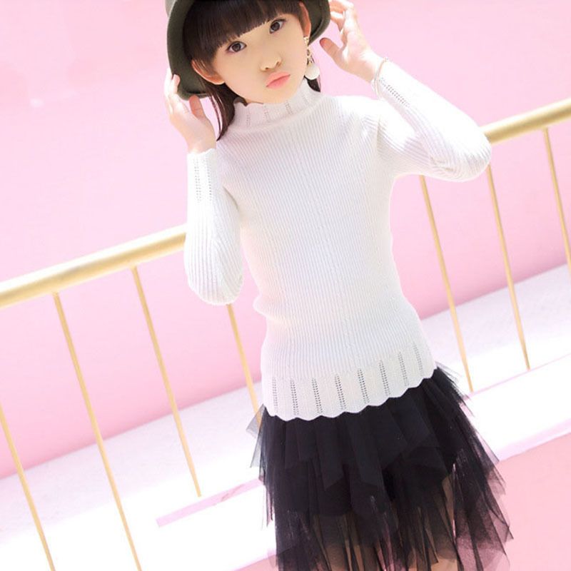 Knit Big Girls Winter Clothing Autumn Children\u0027S Sweater Girls Clothes 9 10 14 15 6 Years Knitted Baby Sweater Long Sleeve Tops Hand Knitted Sweaters