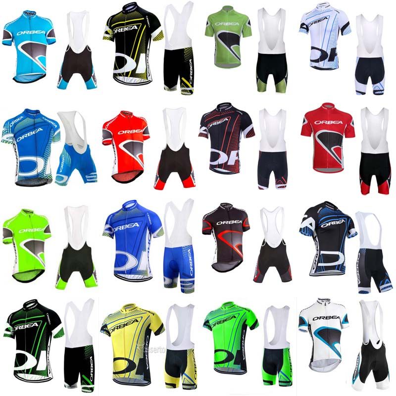 JPOJPO Men's Cycling Jersey Set Short Sleeve MTB Bike Clothing Team