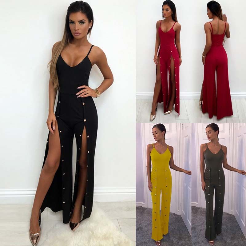 ladies evening jumpsuit