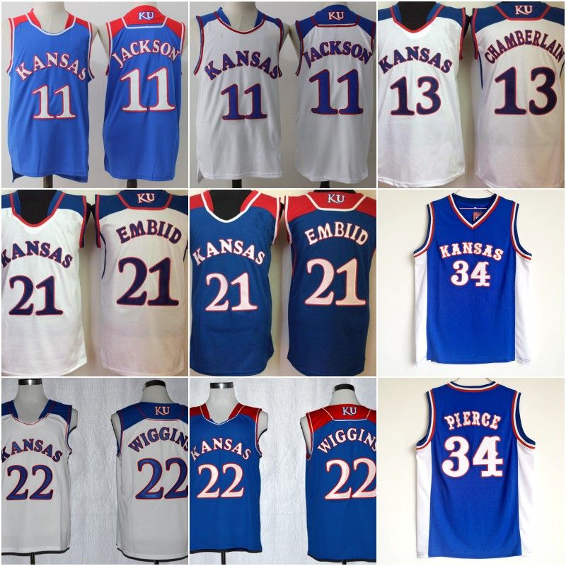 kansas jayhawks wiggins jersey