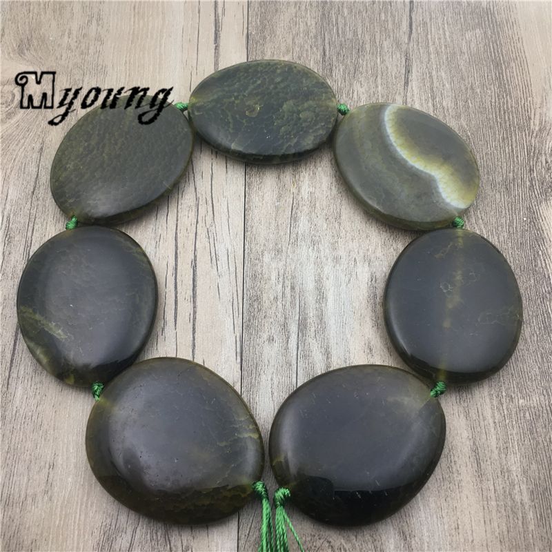 large flat stone beads