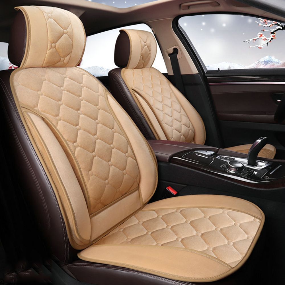 Quality Plush Velevet Car Seat Cushion Cover Warm Winter T