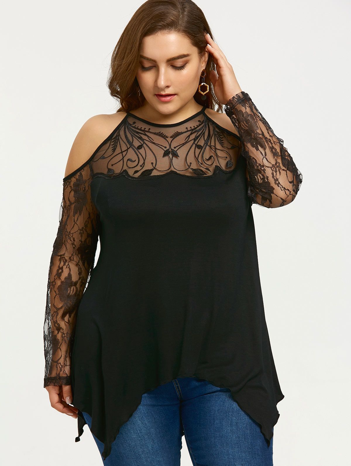 black ladies tops