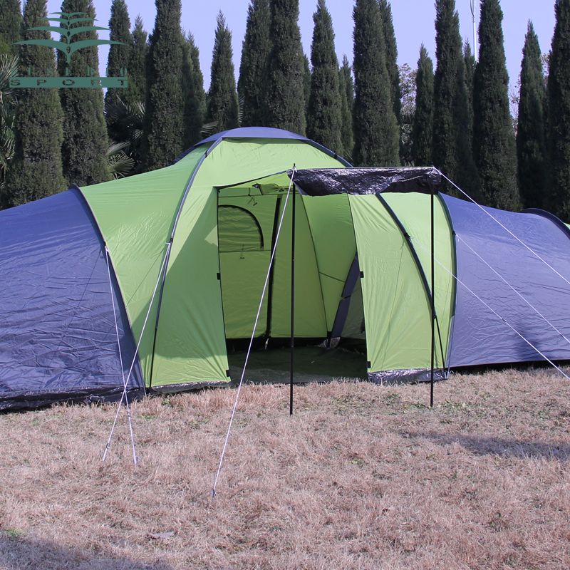 6 8persons Luxury 2room 1hall Double Layer Large Family Outdoor Camping Tent Family Party Travelling Tent Have Large Space Room Tents Tent From Stem