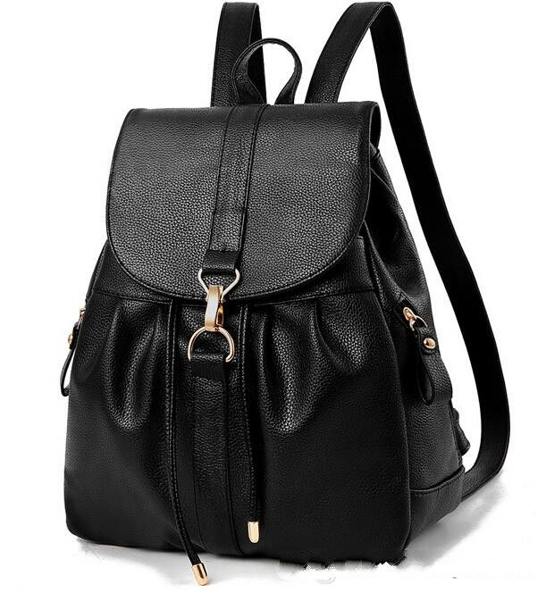 womens black backpack handbag