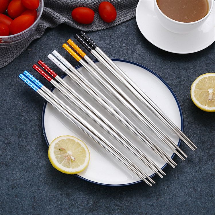 Metal Chopsticks Stainless Steel 304 Vacuum Chopsticks Anti Skid High Quality Chopsticks