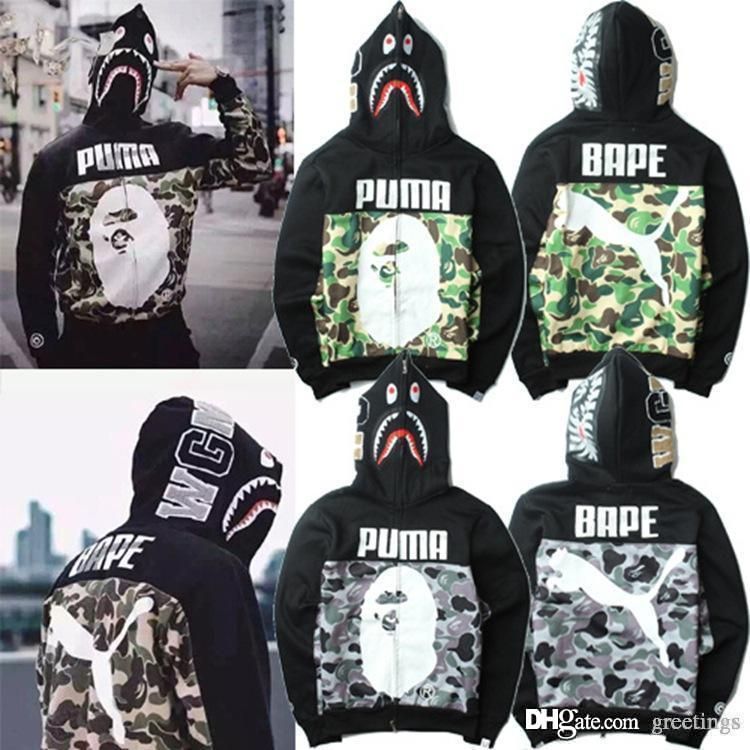 puma shark hoodie
