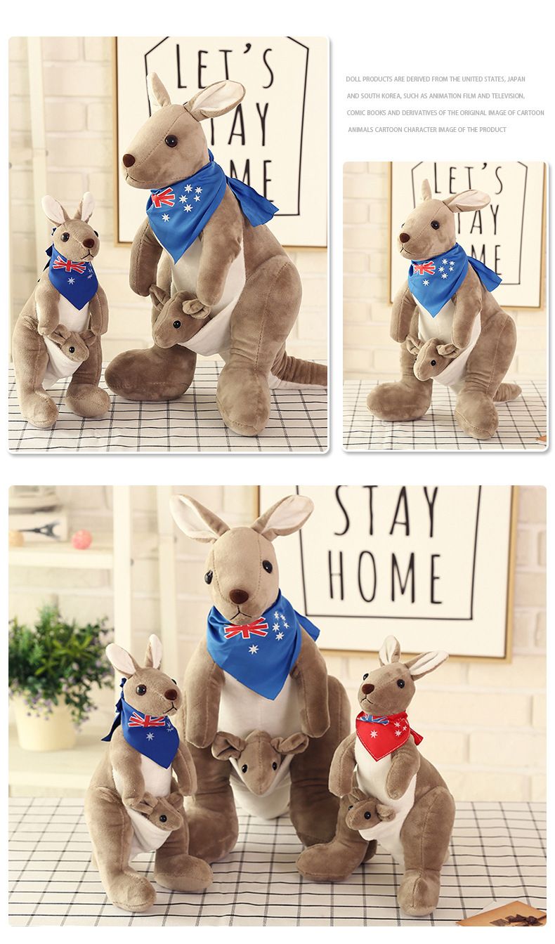 2020 Whole Australia Kangaroo Plush Toys Children Figure Peter 2020 Whole Australia Kangaroo Plush