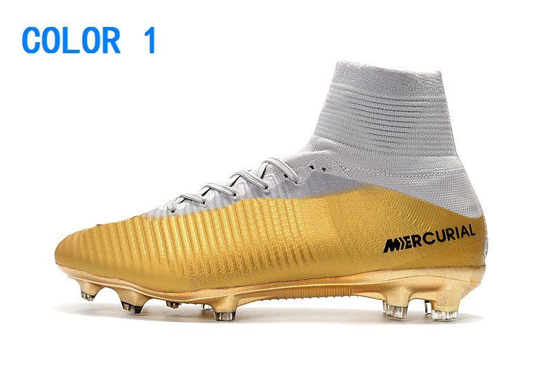 2018 Mercurial Unisex Superfly V FG Botines de fútbol Ronaldo Hombres Zapatos de