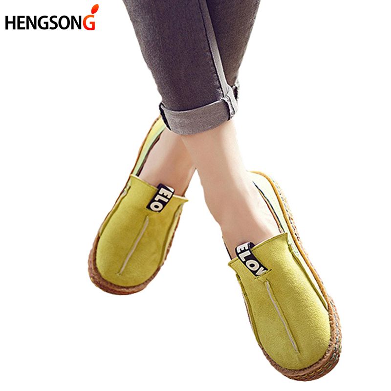 round toe slip on shoes