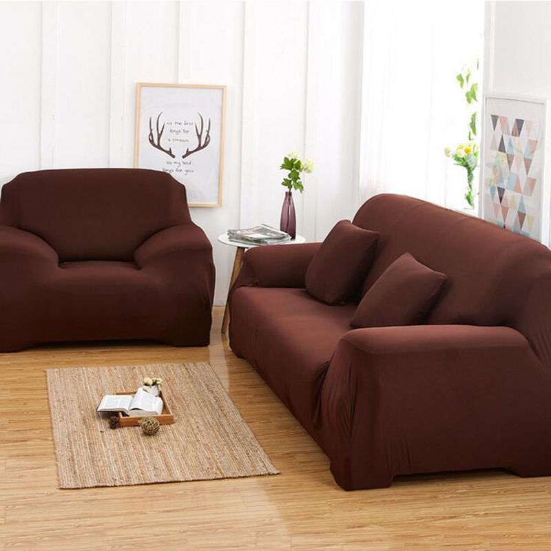 2019 Europe Style Solid Plush Sofa Cover Elastic Sofa Slipcover Autumn And Winter Sectional Couch Covers Single Two Three Four Seater From