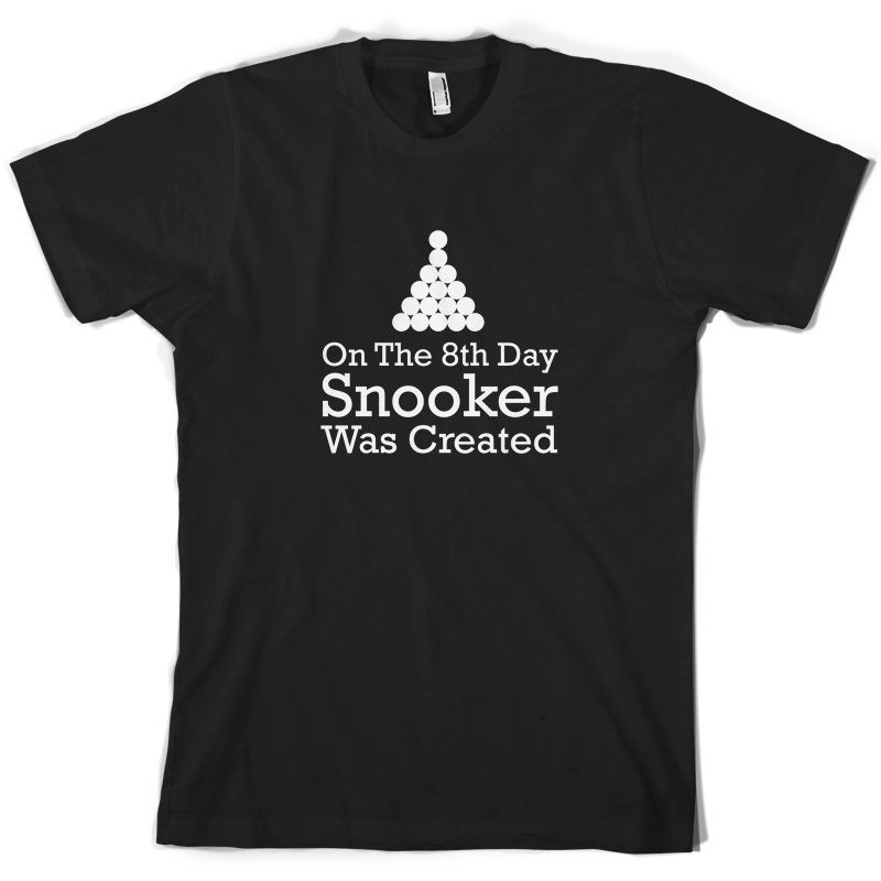 On The 8th Day Snooker Was Created Mens T Shirt 10 Colours Pool 8 Ball Cool  T Shirts Buy Online Raid Shirt From Xsy12tshirt, $11.92| Dhgate.Com - 