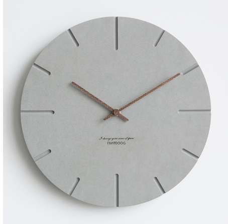 12 pulgadas de reloj de pared nórdico reloj moderno creativo reloj minimalista sala de estar colgando reloj de noche mudo madera decoración