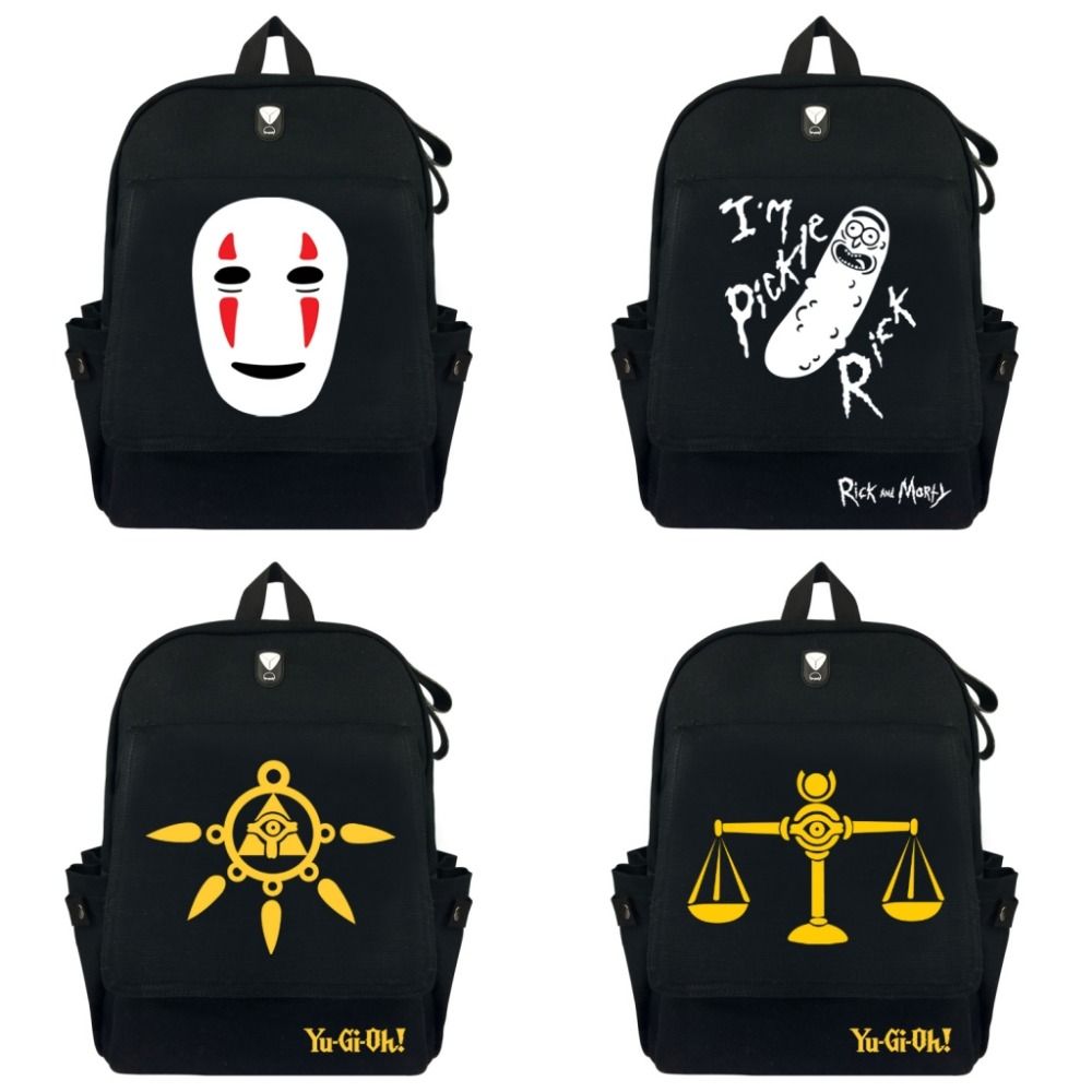 Anime Rick And Morty Backpack Shoulder Bag Travel Bag Rucksack Laptop School Student Book Bags Canvas Package Camo Backpack Batman Backpack From Showzone 30 Dhgate Com