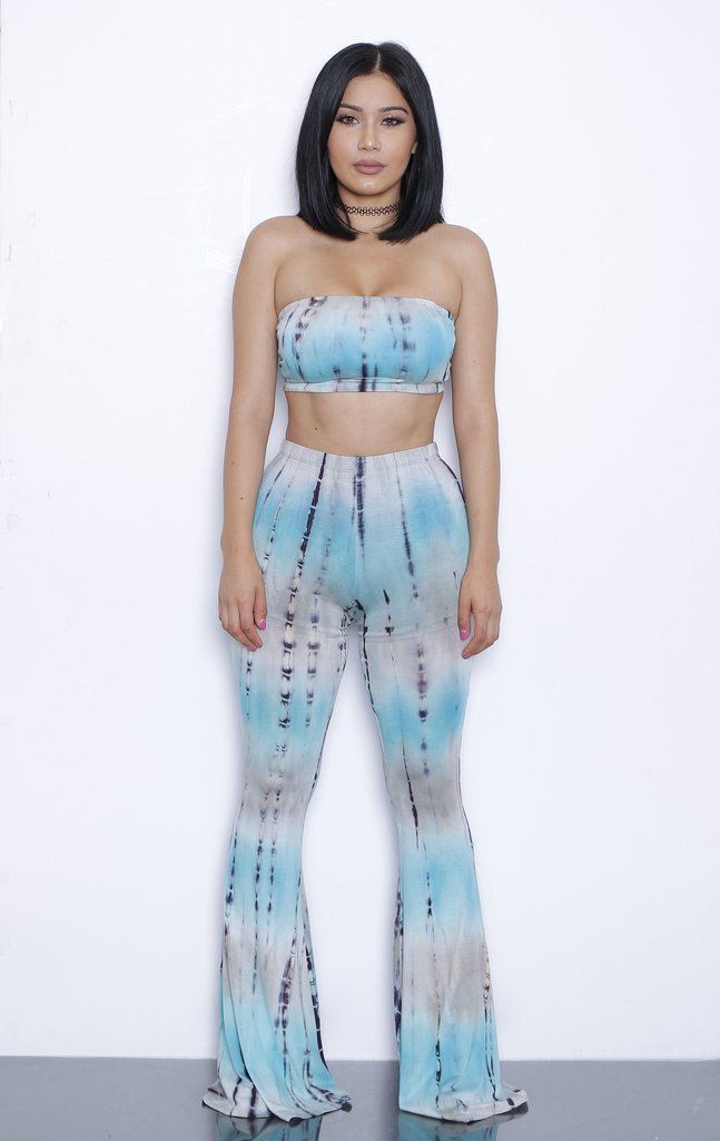 Wholesale Tie Dye Flare Pants Women 