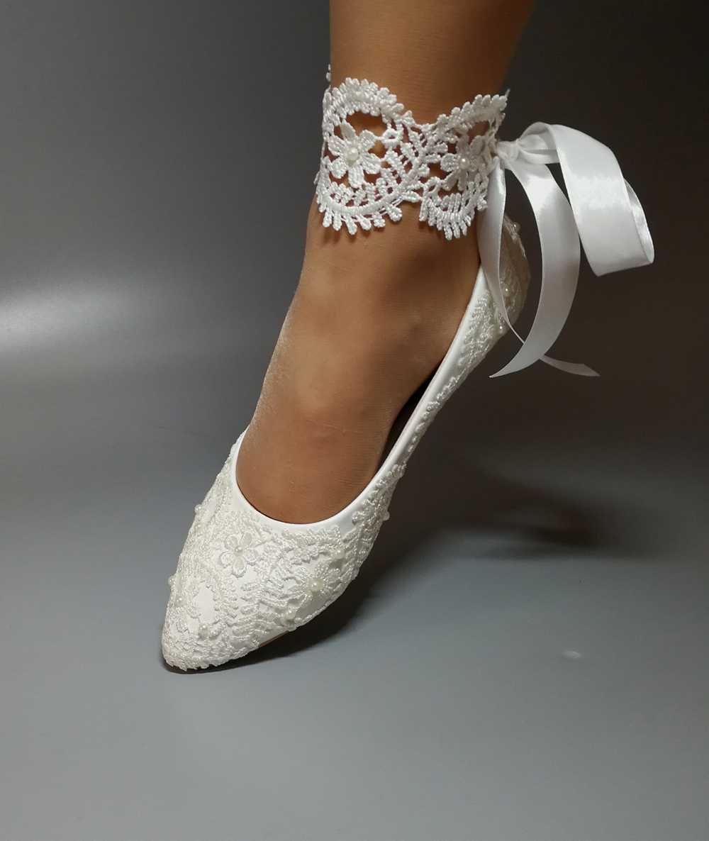 bride gown and slippers