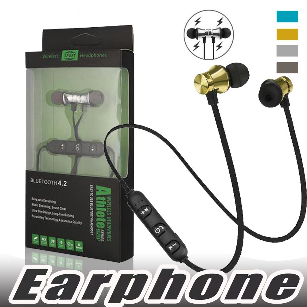 XT11 Wireless Bluetooth Earphones Sports In-Ear BT 4.2 Stereo Magnetic Headset Earbud Headphones with Mic For iPhone Samsung With Package