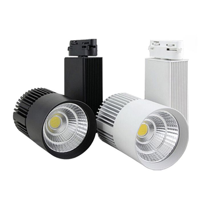 Compre LED COB Track Light 20W Luces De Riel Regulables Proyector Ropa