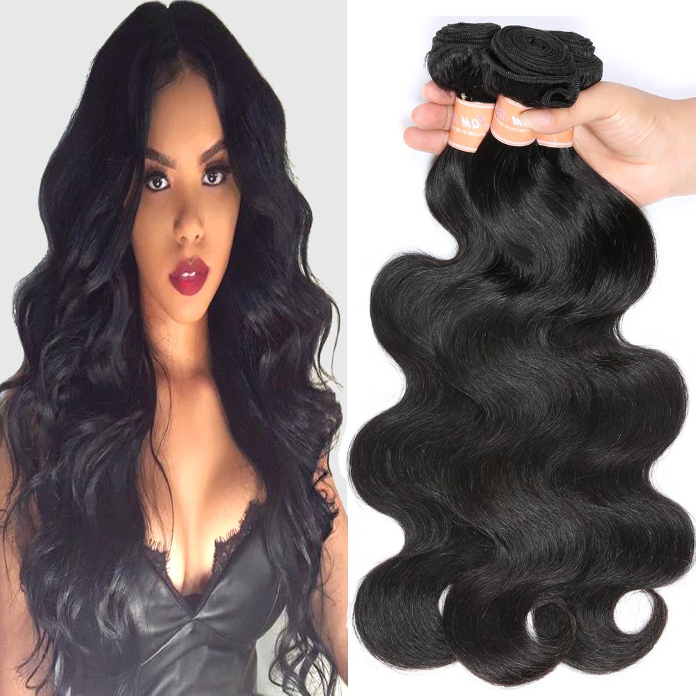 Mink Brazilian Body Wave Hair Weaves Wavy Malaysian Remy Human