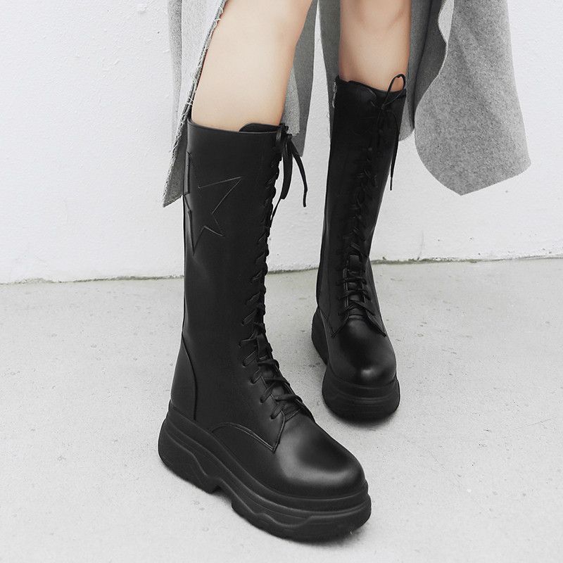 mid calf combat boot
