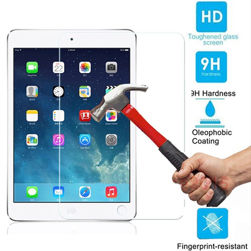 2 Pieces Premium Tempered Glass Screen Protector Film for Apple iPad 2 3 4