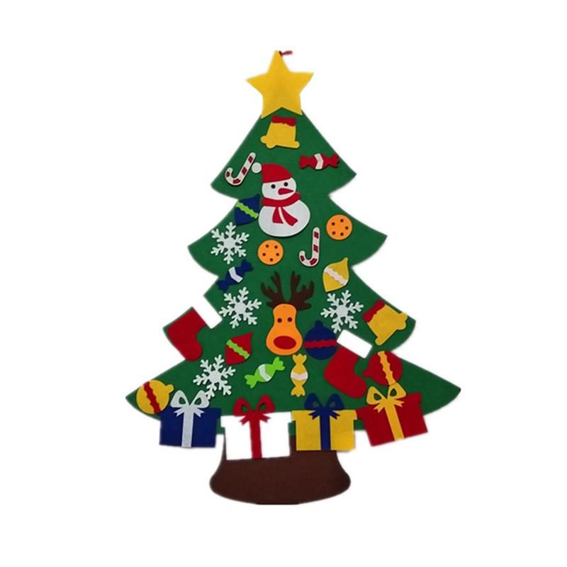 2020 Magic Felt Christmas Tree Diy Funny Puzzle Ornaments Wall Decor With Hanging Rope Decoration Toy For Christmas Festival Party From Haoxingarden 24 68 Dhgate Com