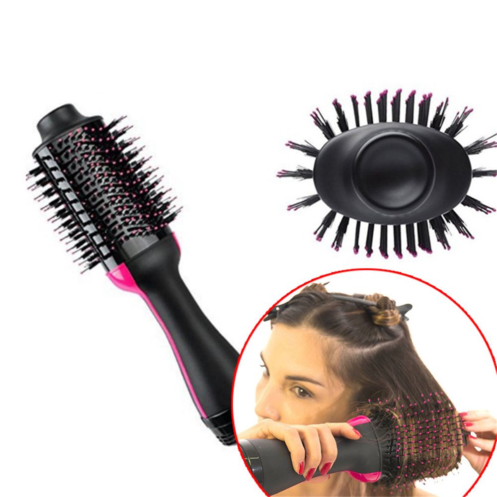 one step hair dryer, salon hot air styling brush negative