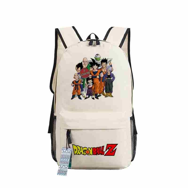 Anime japonés Dragon Ball Bolsa de lona Mochila Goku Super Saiyan Estudiante Bolsa de escuela