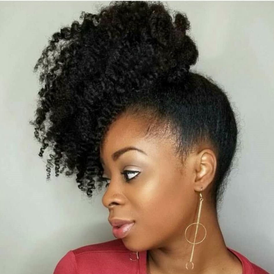 Chic Kinky Curly Hair Ponytail African American Short Afro Kinky