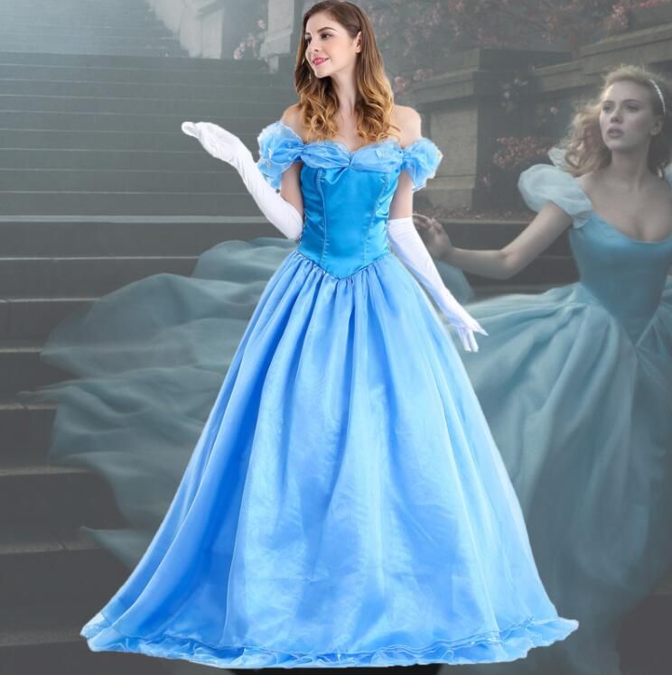 Compra Disfraz De Cenicienta Adulto Princesa Vestido De Cenicienta Disfraces  De Halloween Para Mujeres Fantasía Mujeres Cosplay Traje Mujeres Al Por  Mayor Barato | Entrega Rápida Y Calidad | Es.Dhgate