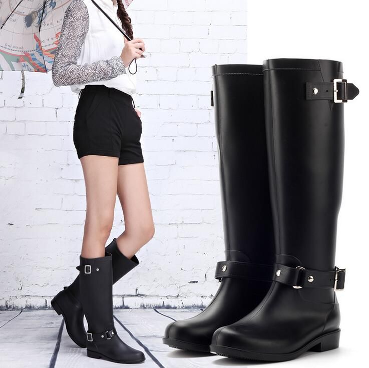 ladies rubber rain boots