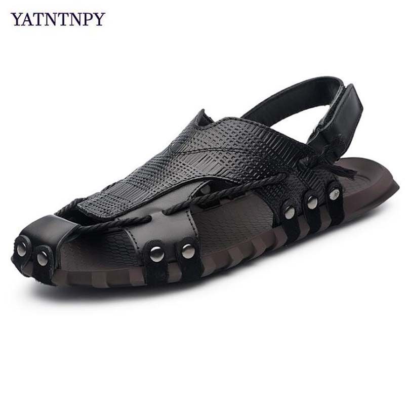 mens leather beach shoes