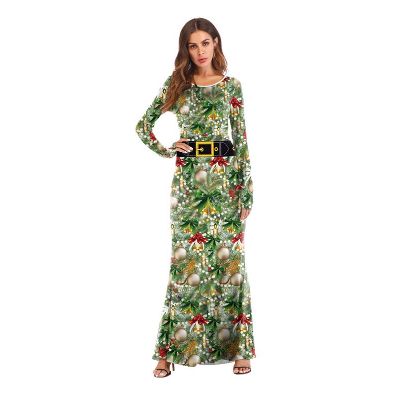 robe vert sapin femme