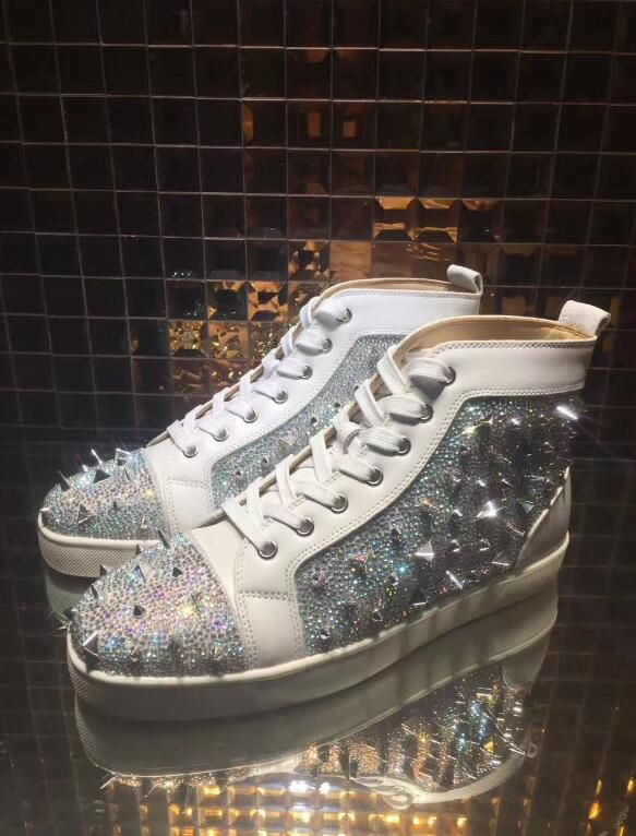 luxury crystal design sneakers