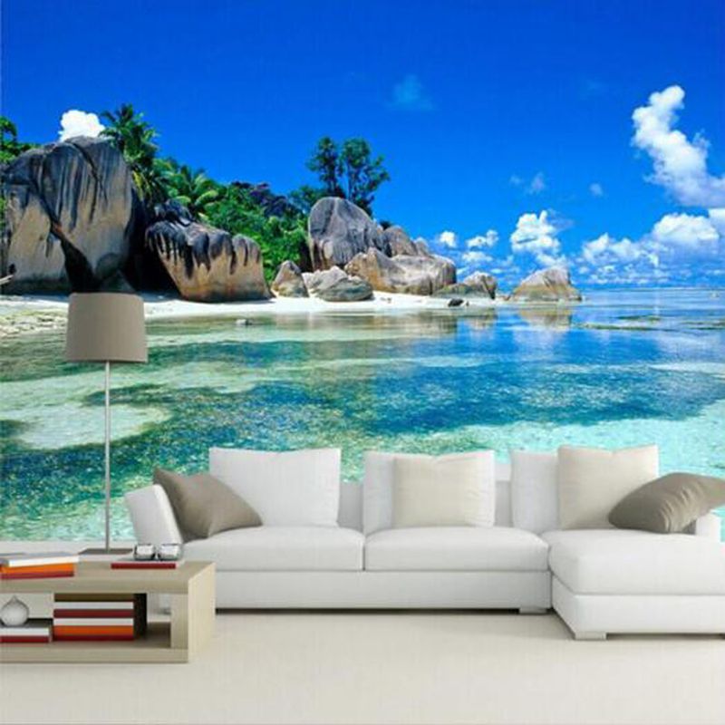 Custom 3D Mural Wallpaper Canvas Bedroom Livig Room TV Sofa Backdrop Wall paper Ocean Sea Beach 3D Photo Wallpaper Home Decor Custom 3D Mural Wallpaper Canvas Bedroom Livig Room TV Sofa Backdrop Wall paper Ocean Sea Beach 3D Photo Wallpaper Home Decor