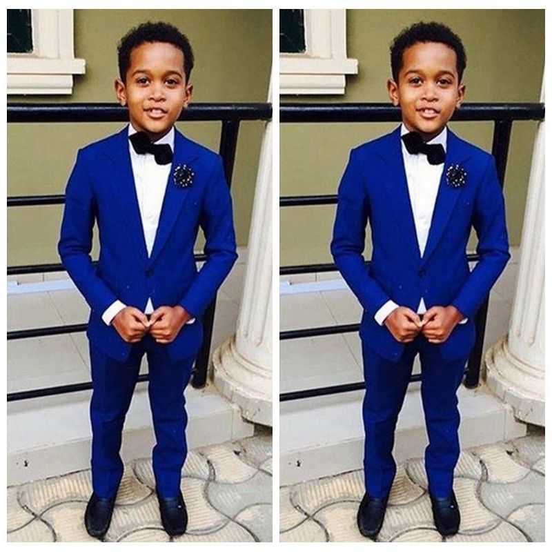 blue boys suit