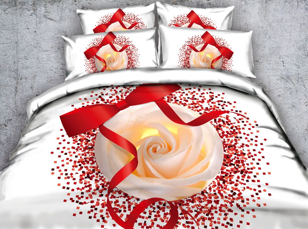 3d Flowers Duvet Cover Bedding Sets Queen Floral Bedspreads