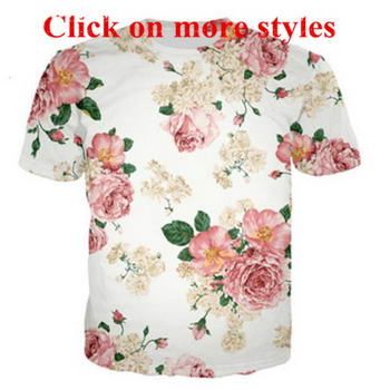 camisetas de flores