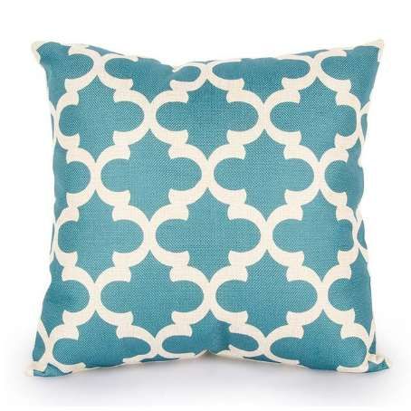 Grosshandel Quatrefoil Turkis Kissenbezug Dekorative Kissen Leinen Kissenbezug Home Decor Geometrische Kissen Scandinavian Cusion Von Renara 15 28 Auf De Dhgate Com Dhgate