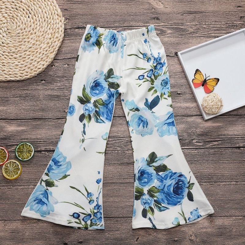Pantalones bota campana para niñas Clearance