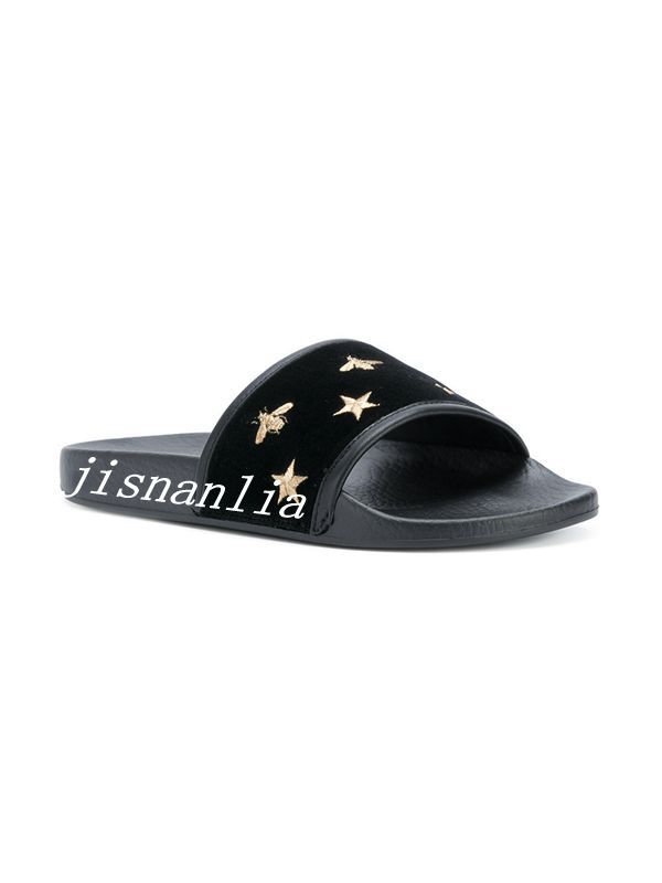 18ss Mens And Womens Fashion Bees Stars Velvet Slippers Slide Sandals Boys Girls Causal Beach Flip Flops From Jisnanlia 37 53 Dhgate Com 18ss Mens And Womens Fashion Bees Stars Velvet Slippers Slide Sandals Boys Girls Causal Beach Flip Flops From Jisnanlia 37 53 Dhgate Com
