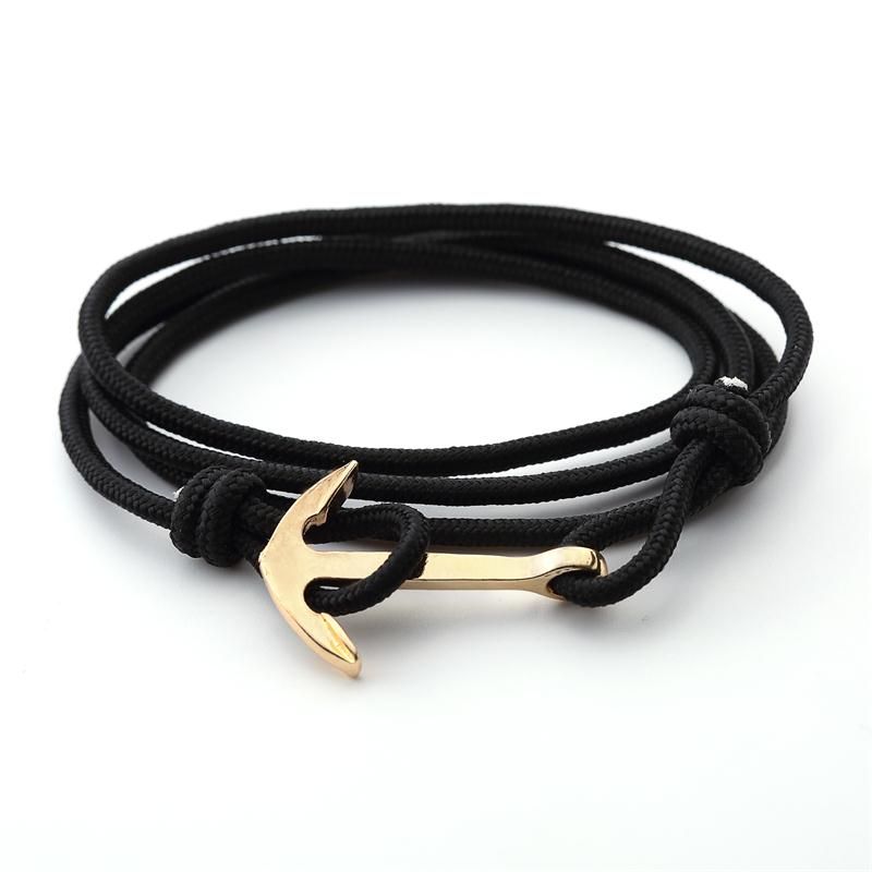 Pulsera De Cuero De Múltiples Capas De Brazalete De Anclaje Pulsera De Cuero De Múltiples Capas De Brazalete De Anclaje