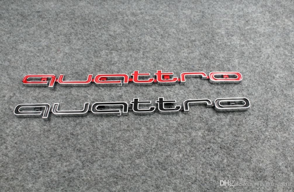 Griglia anteriore emblema anteriore di marchio dellautomobile griglia Accessori Styling dellemblema del distintivo dellautomobile per Audi anteriore Logo Decal