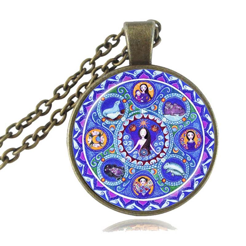 Necklace Astrology Mandala Pendant