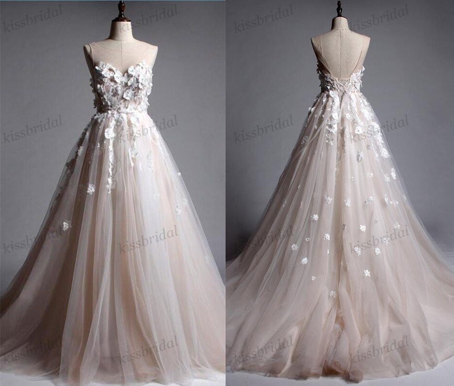 summer floral wedding dresses
