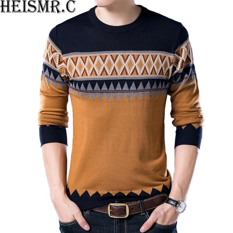 2020 2017 New Winter Men S Wool Sweater Mens Casual O Neck Slim